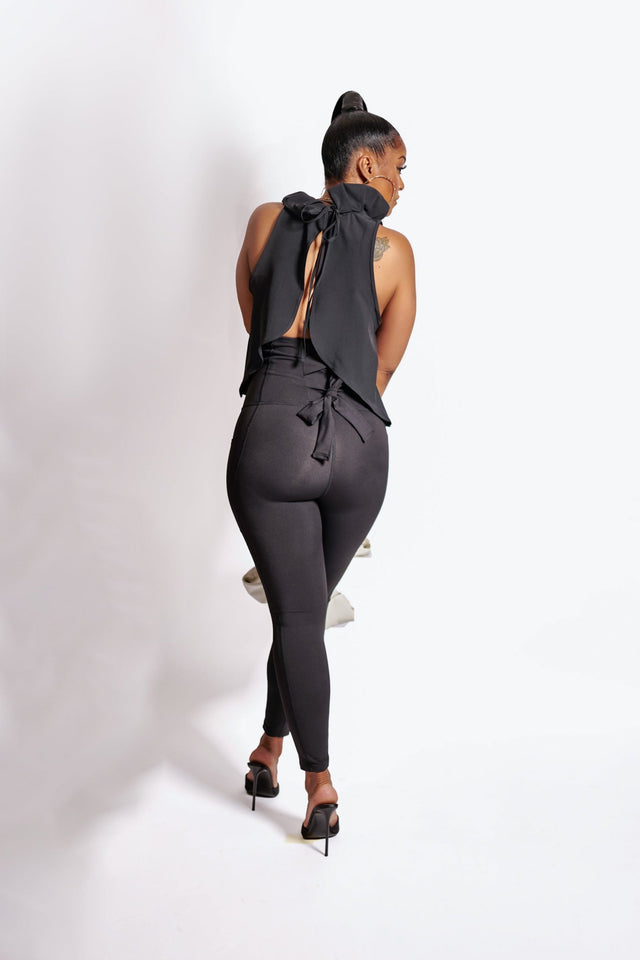 April Daniels SS23 Black Leggings + Crisscross - SewSewYou