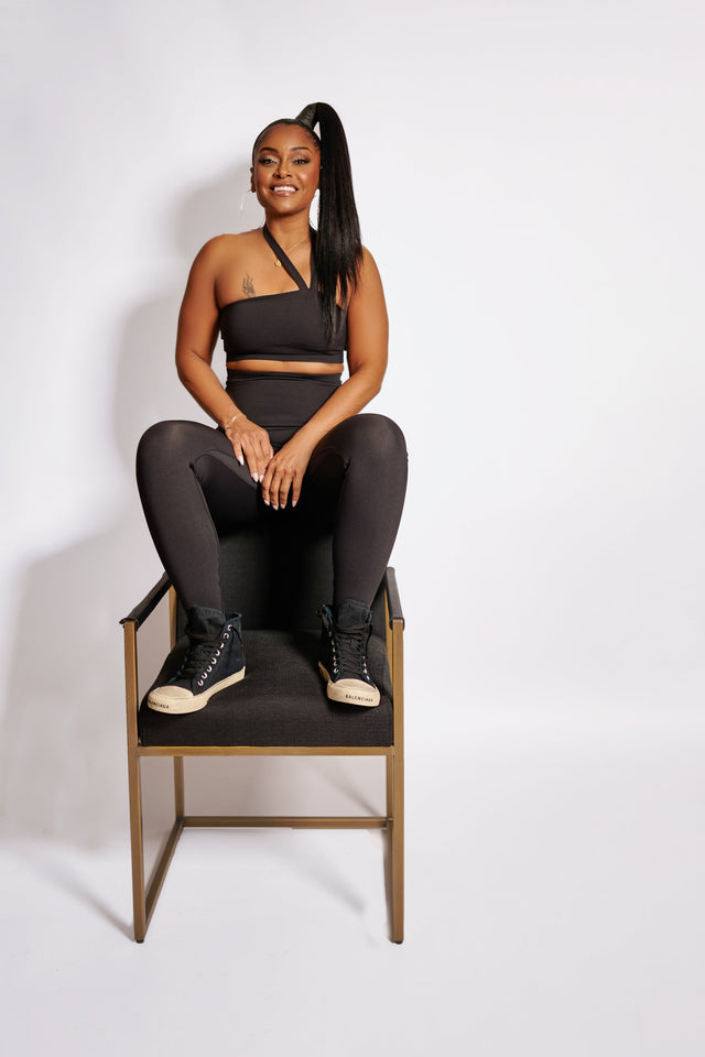 April Daniels SS23 Black Leggings + Mesh - SewSewYou