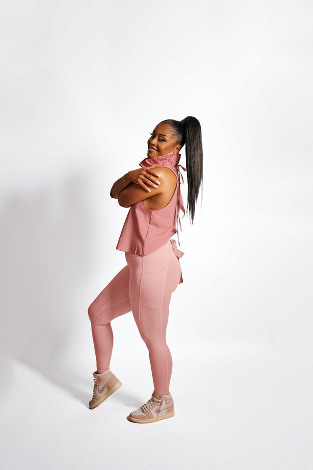 April Daniels SS23 Blush Leggings + Crisscross - SewSewYou