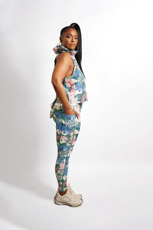 April Daniels SS23 Floral Leggings + Crisscross - SewSewYou