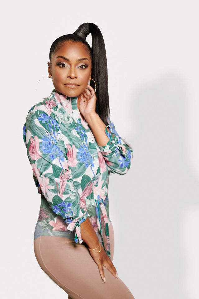 April Daniels SS23 Floral Windbreaker Jacket - SewSewYou