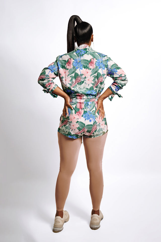 April Daniels SS23 Floral Windbreaker Shorts - SewSewYou