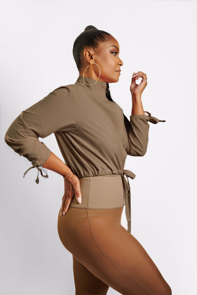 April Daniels SS23 Mocha Mesh Leggings - SewSewYou