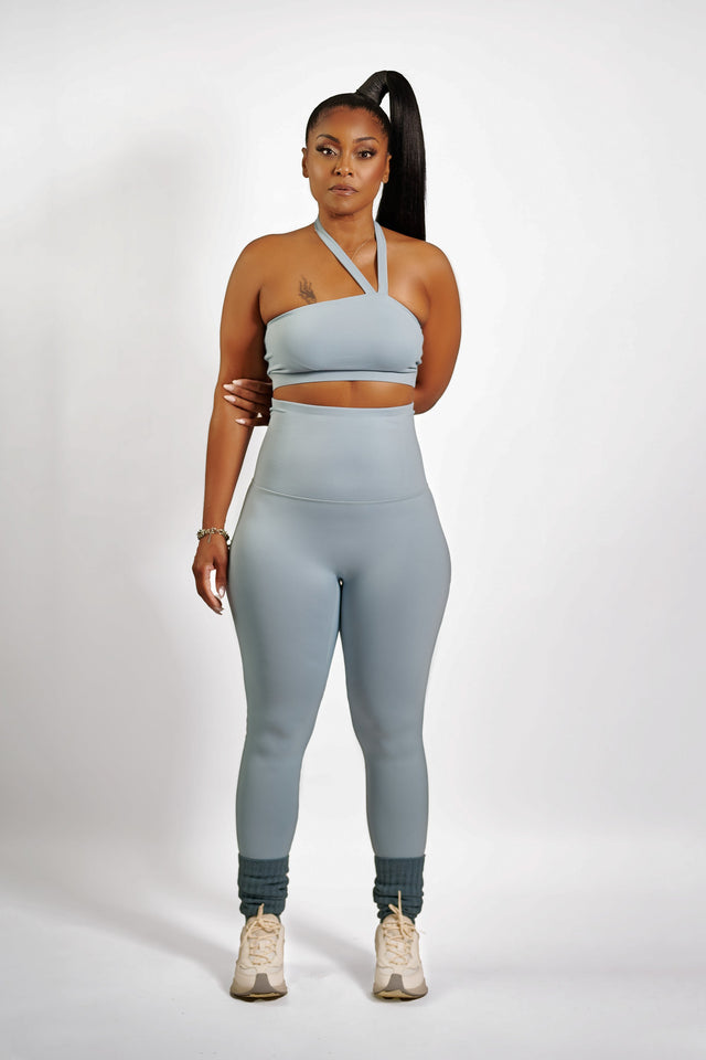 April Daniels SS23 Sky Blue Leggings + Mesh - SewSewYou