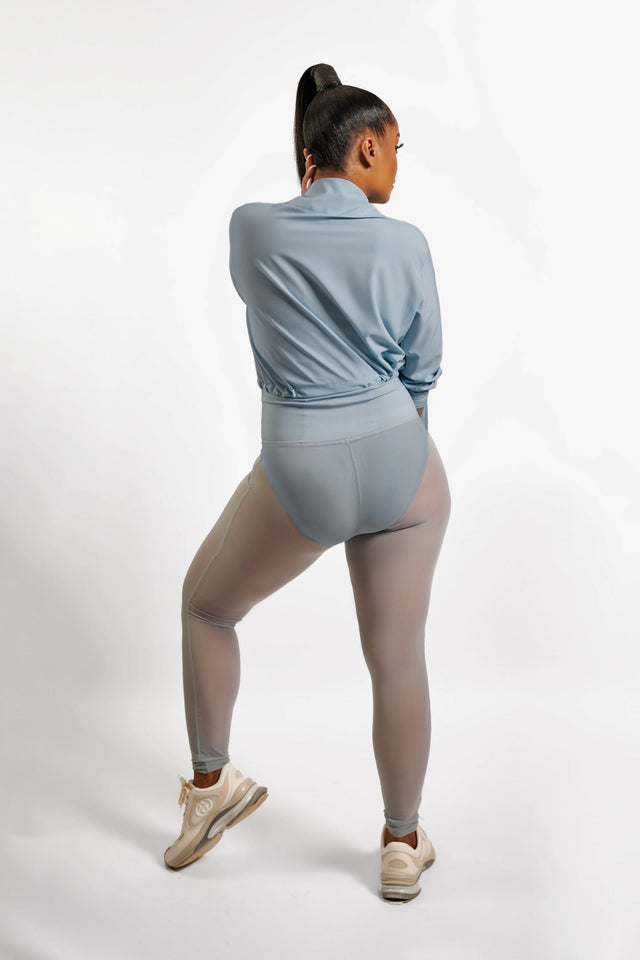 April Daniels SS23 Sky Blue Mesh Leggings - SewSewYou