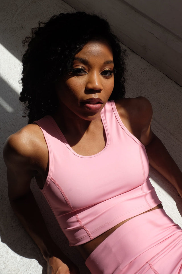 Arianna Jonae SS21 Pink Fitted Tank - SewSewYou