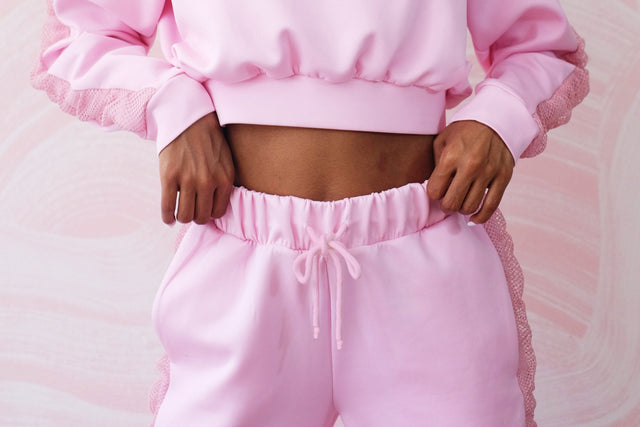 Arianna Jonae SS21 Pink Jogger Pants - SewSewYou