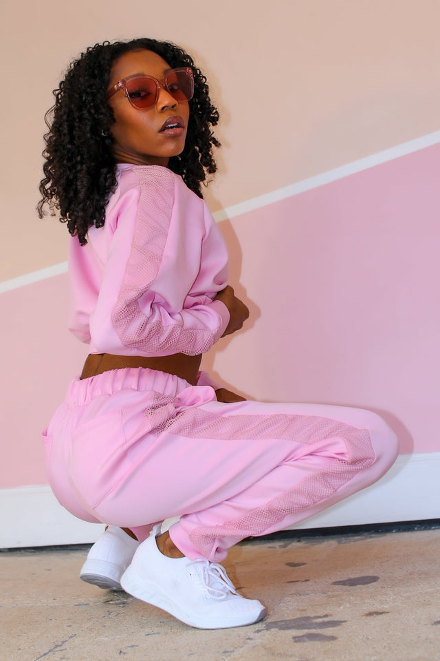 Arianna Jonae SS21 Pink Jogger Pants - SewSewYou