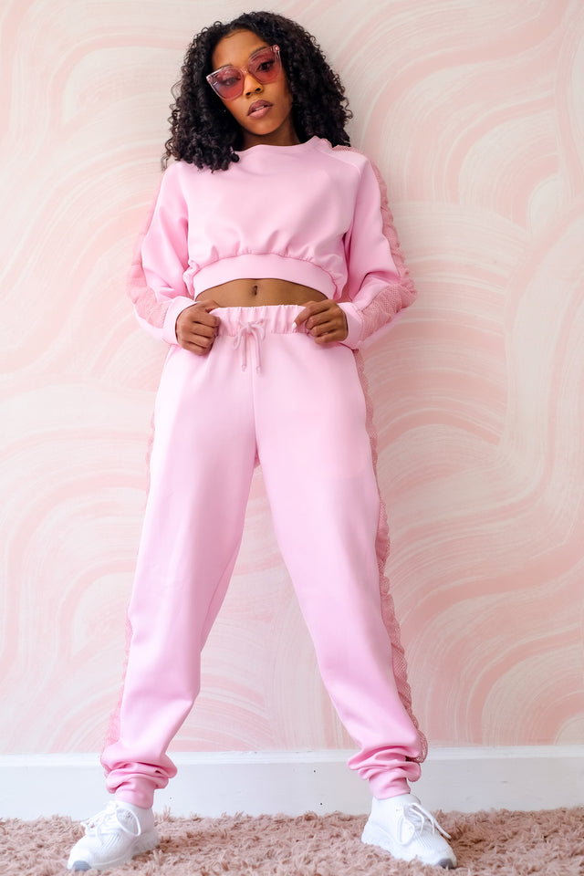 Arianna Jonae SS21 Pink Jogger Pants - SewSewYou