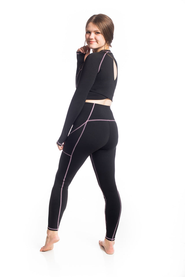 Audrey Marie Black Long Sleeve Fitted Tank - SewSewYou