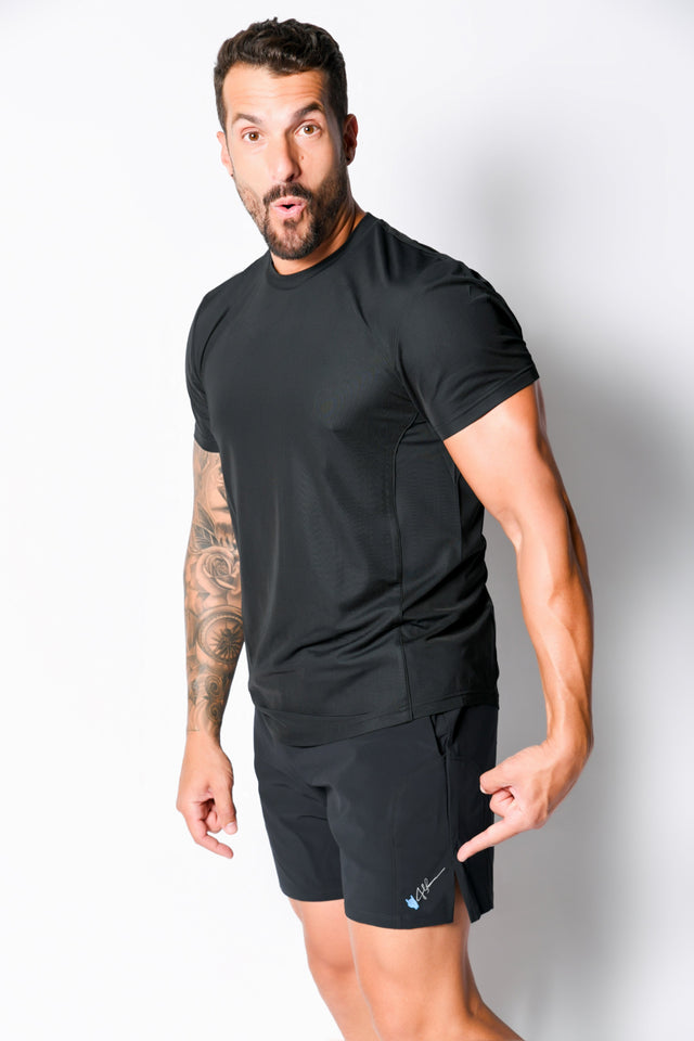 Black Active Tee - SewSewYou