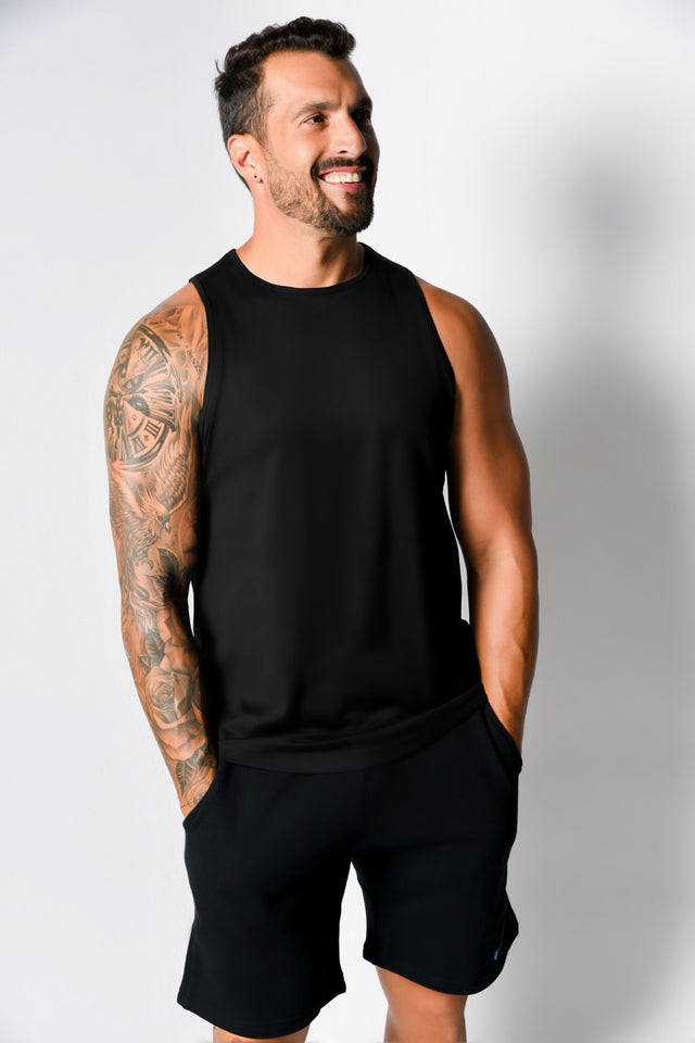 Black Jersey Sleeveless - SewSewYou