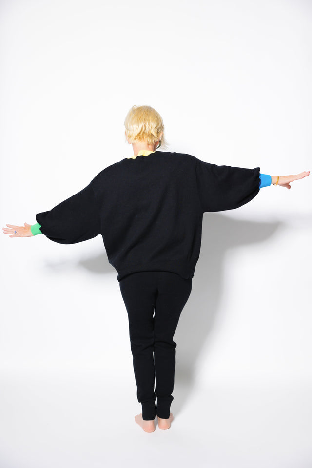 Black Lounge Sweater - SewSewYou