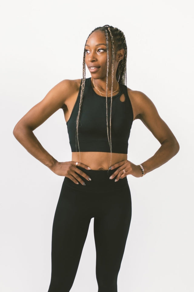 Black Sports Bra - SewSewYou