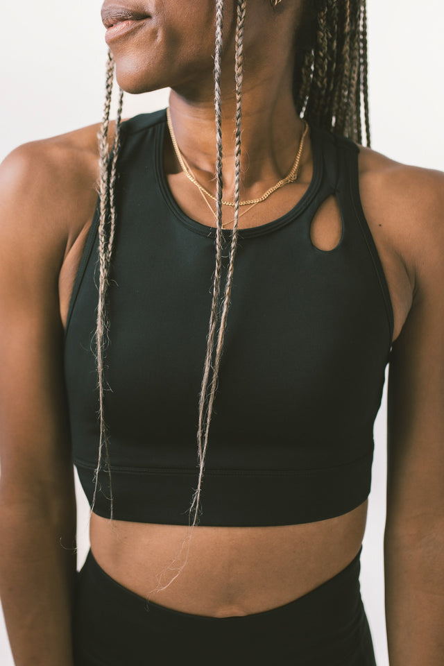 Black Sports Bra - SewSewYou