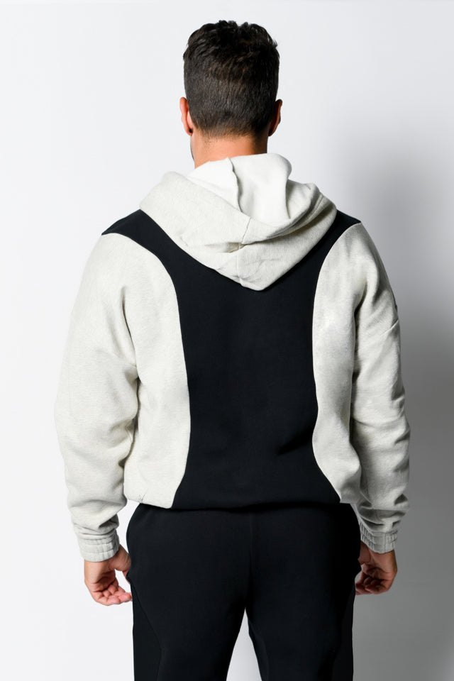 Black/Lt. Sports Htr. Hoodie - SewSewYou