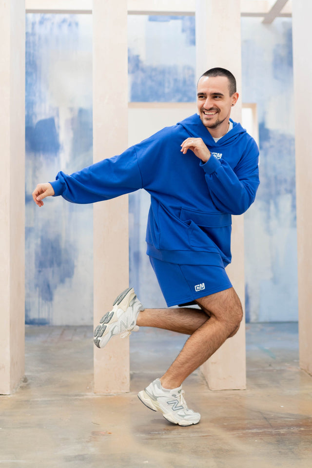 Blue 5" Sweat Shorts - SewSewYou