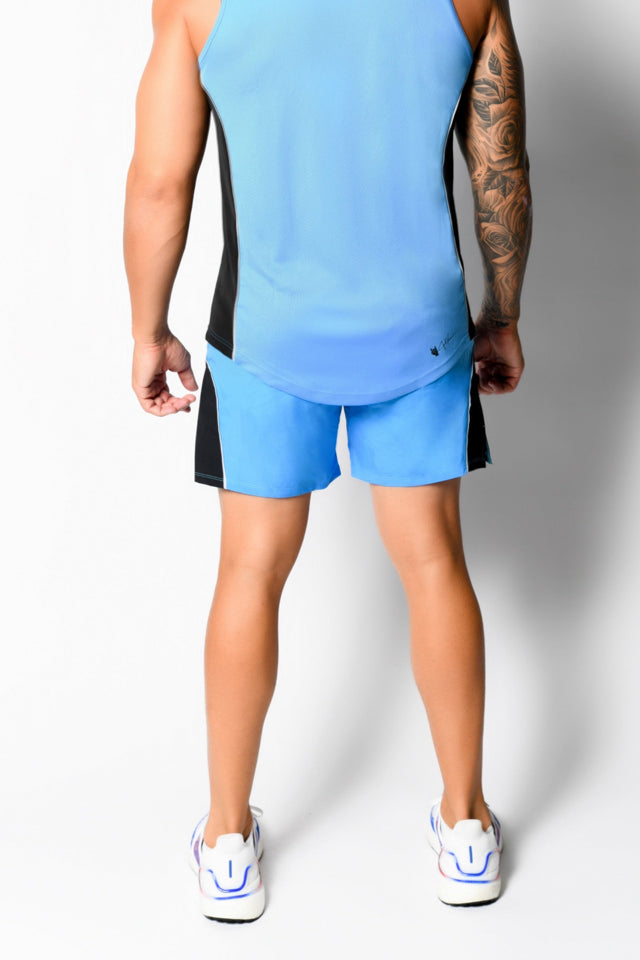 Blue/Black Active Shorts - SewSewYou