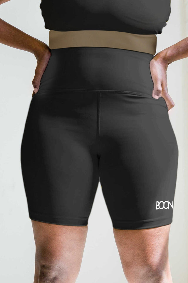 BOON SS22 Black Biker Shorts - SewSewYou