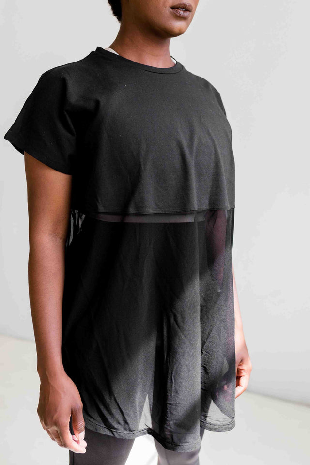 BOON SS22 Black Oversized T-Shirt - SewSewYou