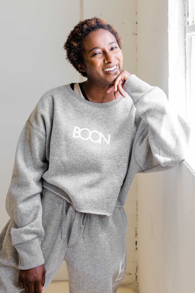 BOON SS22 Grey Sweat Top - SewSewYou