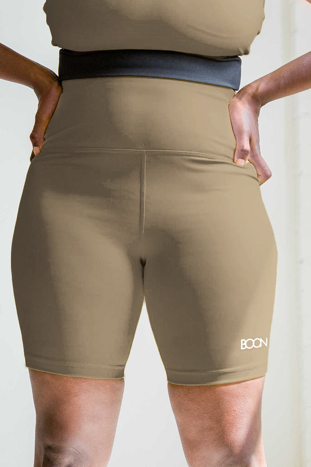 BOON SS22 Rusty Tan Biker Shorts - SewSewYou