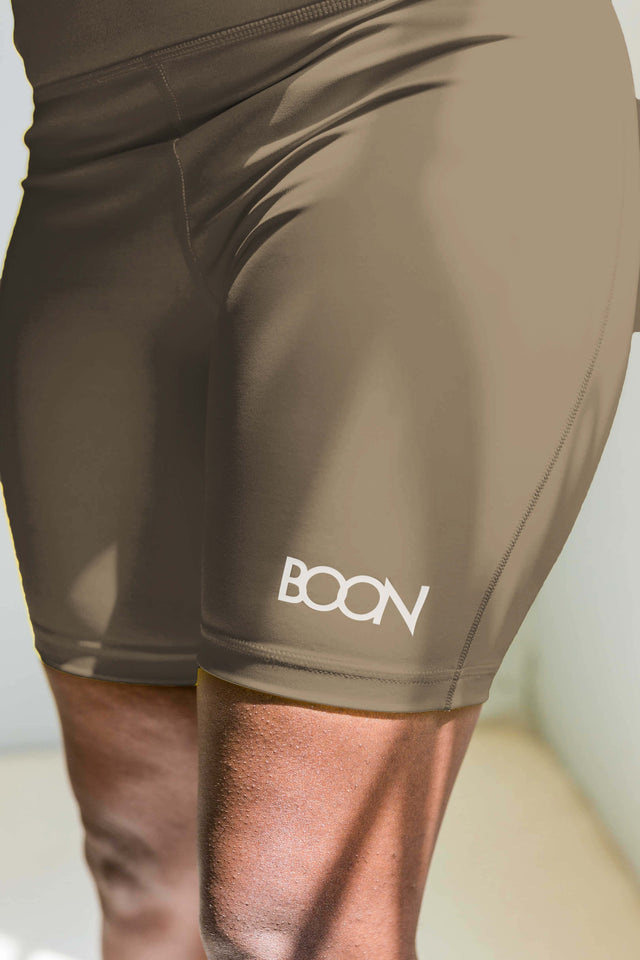 BOON SS22 Rusty Tan Biker Shorts - SewSewYou