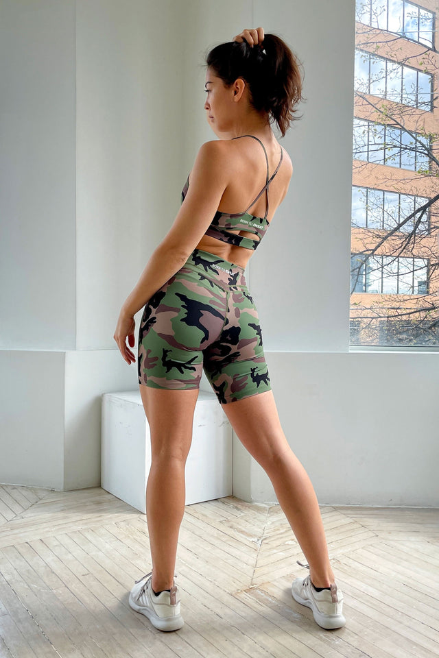 Born to Sweat SS21 - Camouflage Biker Shorts - SewSewYou