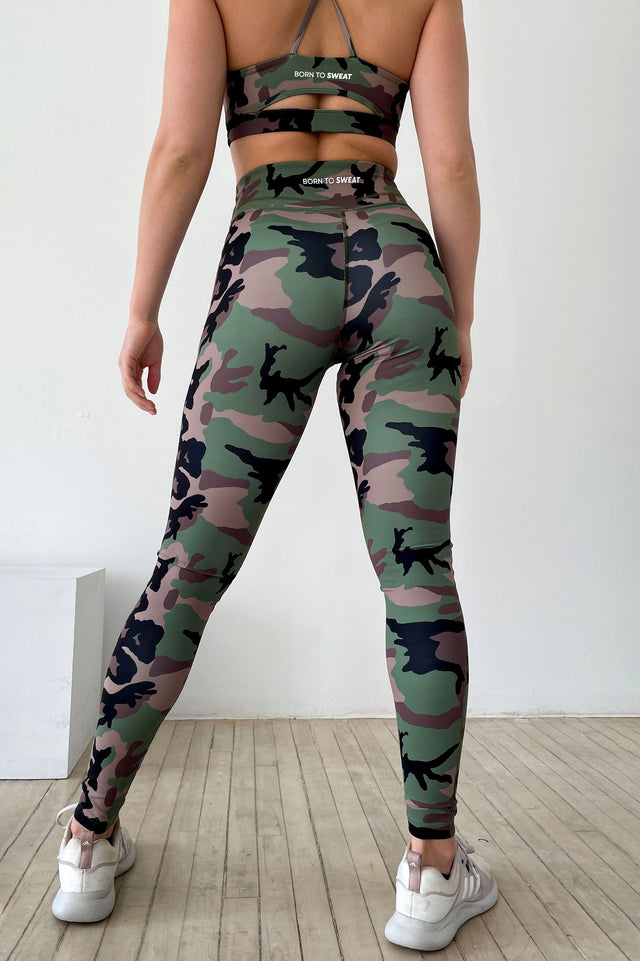 Born to Sweat SS21 - Camouflage Leggings - SewSewYou