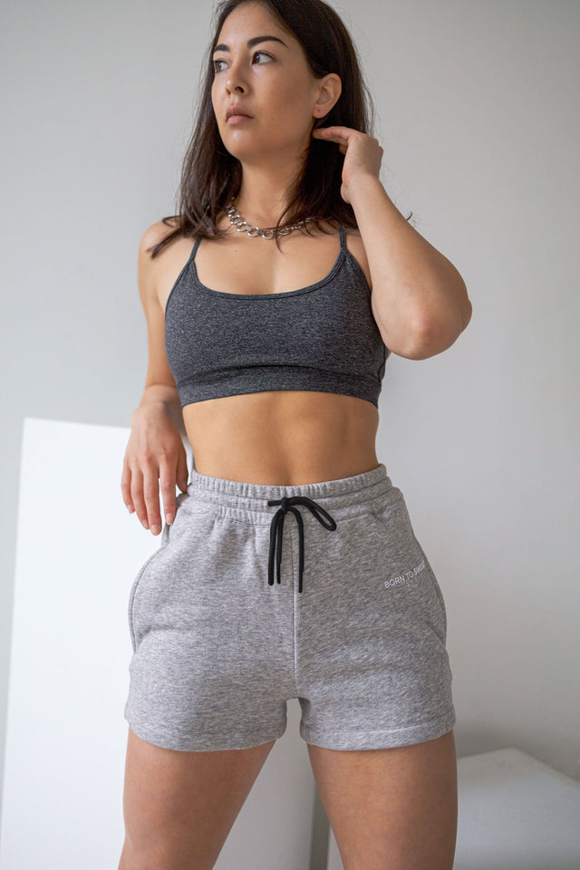 Born to Sweat SS21 - Grey Sweat Shorts - SewSewYou