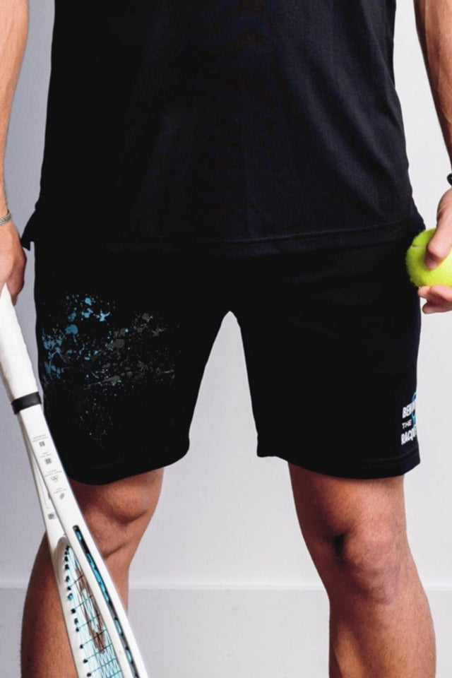 BTR Black + Splatter Print Tennis Shorts - SewSewYou