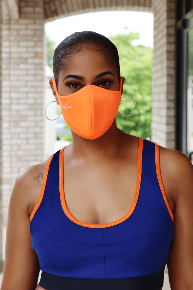 Elements Fashion Mask - Neon Orange - SewSewYou