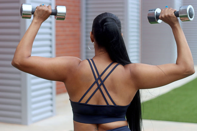 Elements Sports Bra - Legend Blue + Orange - SewSewYou