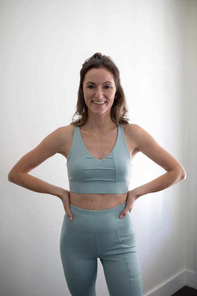 Elevate SS22 Comeback Blue Haze Sports Bra - SewSewYou