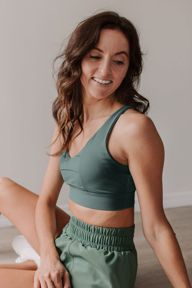 Elevate SS22 Comeback Green Bay Sports Bra - SewSewYou