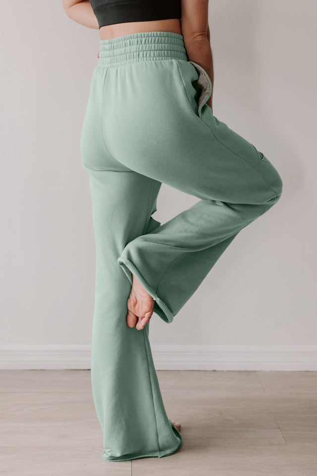 Elevate SS22 Comeback Green Bay Wide Leg Jogger Pants - SewSewYou