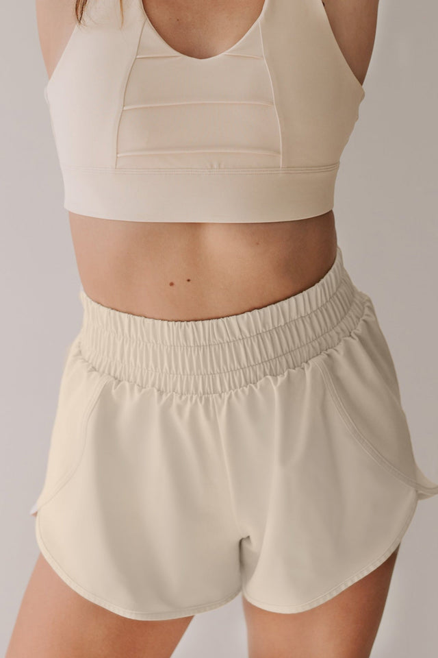 Elevate SS22 Comeback Lt. Beige Running Shorts - SewSewYou