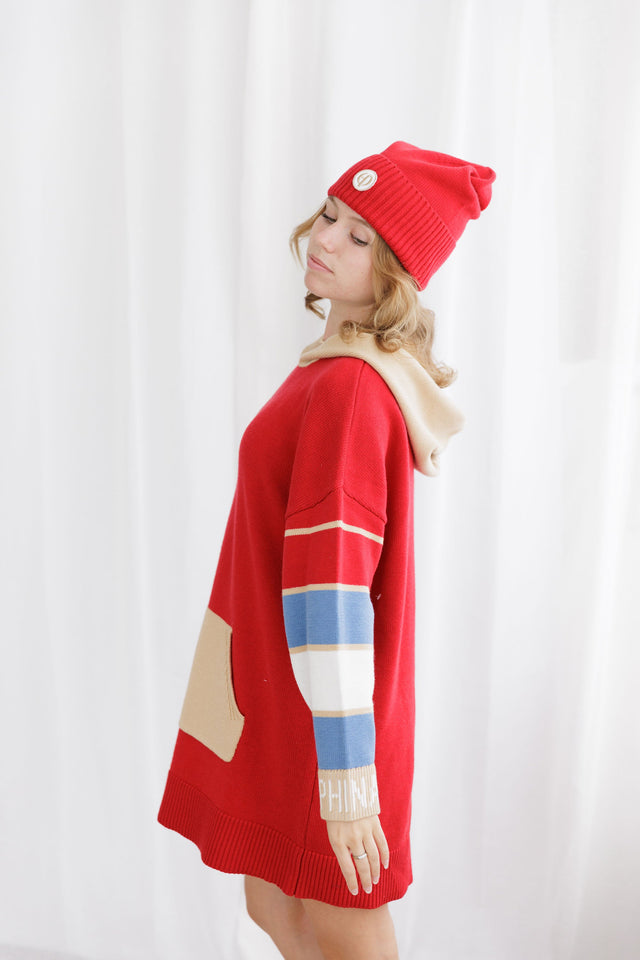 Ephina AW21 Collection Crimson Beanie - SewSewYou