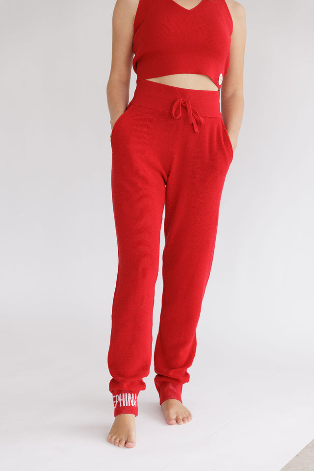 Ephina AW21 Collection Crimson Lounge Pants - SewSewYou