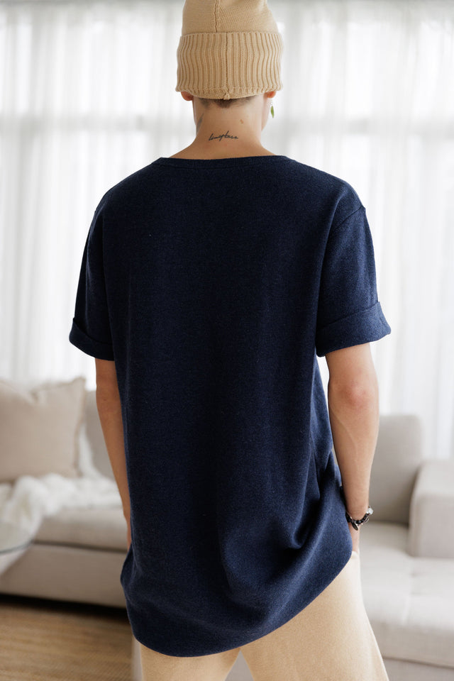 Ephina AW21 Collection Indigo Oversized T-Shirt - SewSewYou