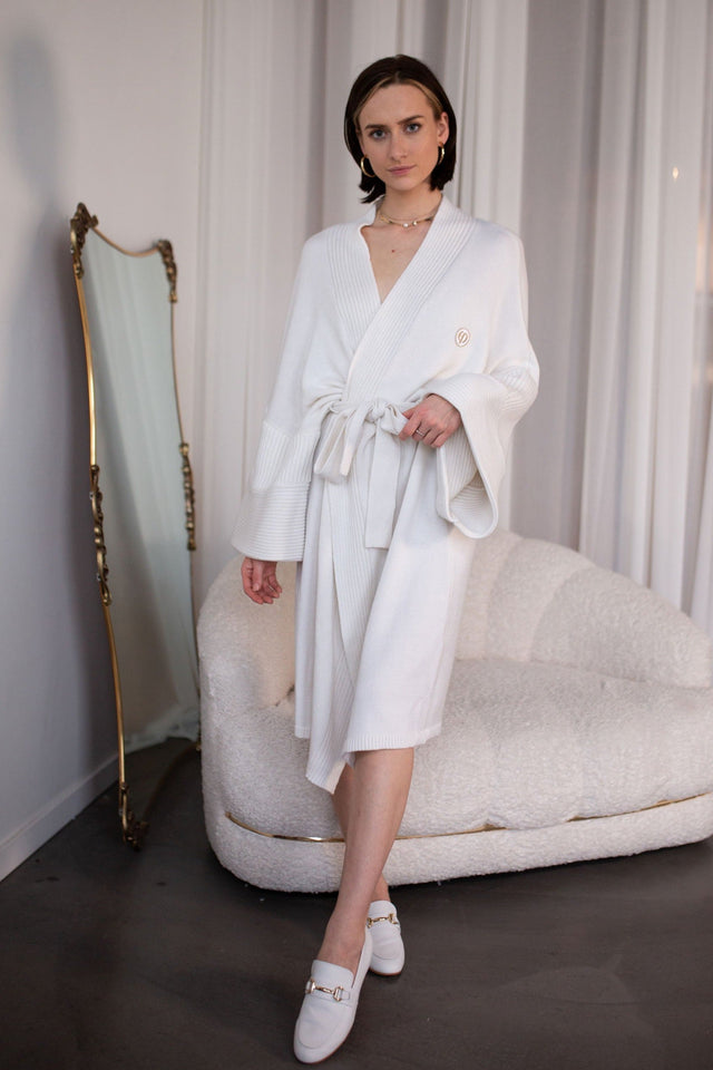 Ephina AW21 Collection Snowflake Knitted Robe - SewSewYou