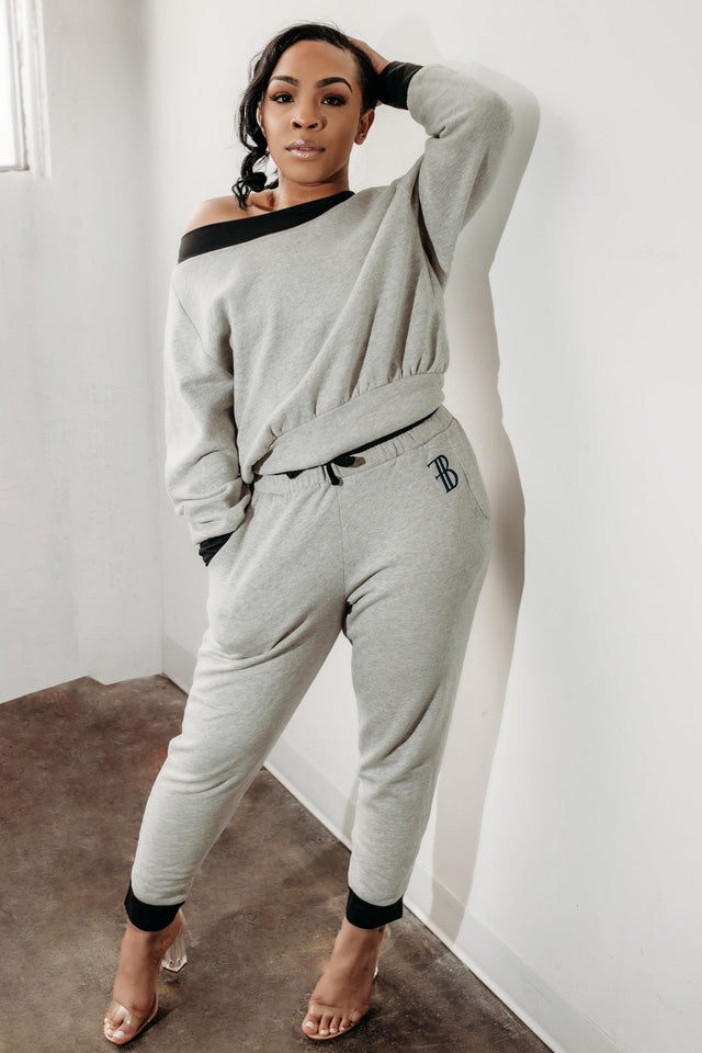 Fearless Belle SS22 Grey Jogger Pants - SewSewYou