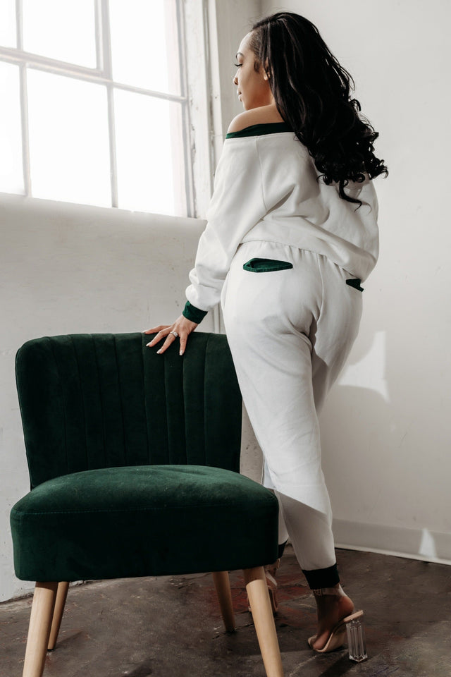 Fearless Belle SS22 White Jogger Pants - SewSewYou