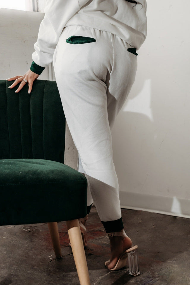 Fearless Belle SS22 White Jogger Pants - SewSewYou