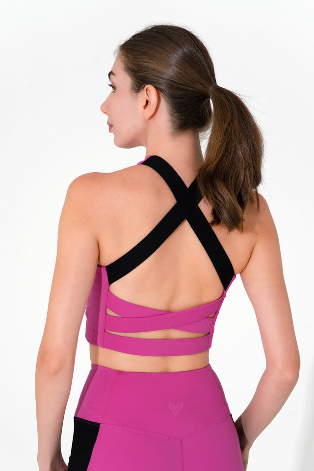 Fuchsia Sports Bra - SewSewYou