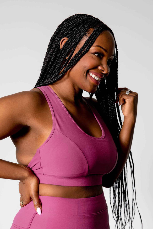 GFix Active Freedom SS22 Berry Sports Bra - SewSewYou