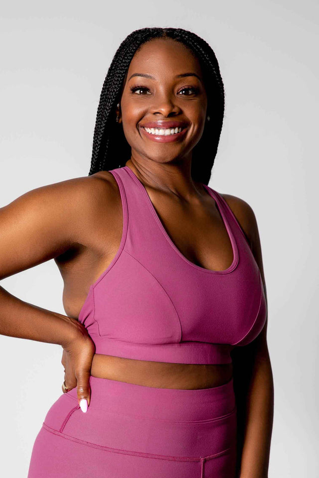 GFix Active Freedom SS22 Berry Sports Bra - SewSewYou