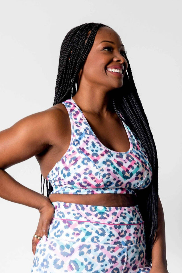 GFix Active Freedom SS22 Printed Sports Bra - SewSewYou