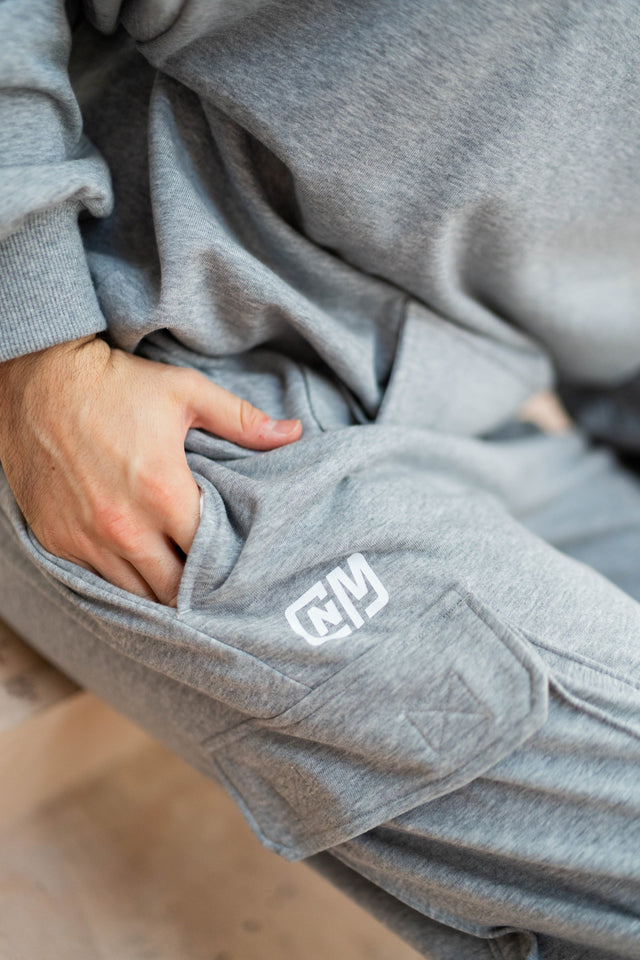 Grey Cargo Sweat Pants - SewSewYou