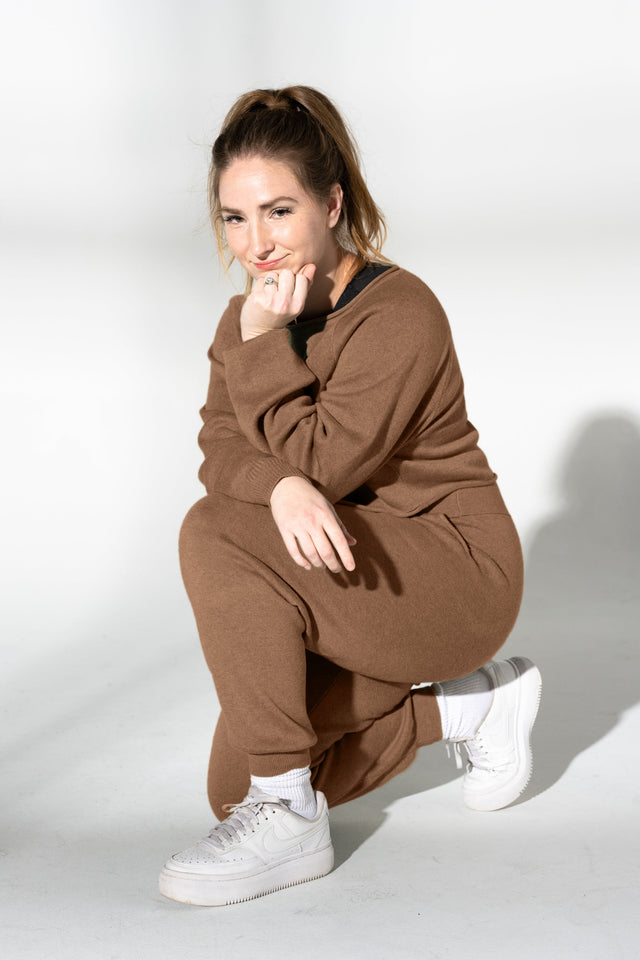 honestlyautumn Knitwear AW22 Brown Lounge Pants - SewSewYou